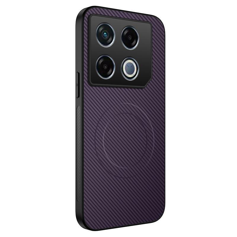 Роскошный матовый чехол-броня из углеродного волокна для телефона Infinix GT 30 Pro 5G / Infinix GT 20 Pro, противоударный, с магнитом для автомобиля, твердый