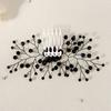 New Bridal Wedding Hair Accessories Handmade Crystal Hair Comb Holiday Party Accessories Halloween Black Comb for Women