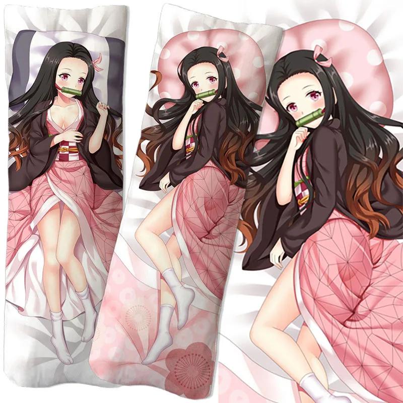Anime Demon Slayer Kochou Shinobu Figure Equal Body Hug Body Pillow Pillowcase 2-sided 3D Printing DIY Two-dimensional Sexy Gift