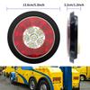 Aoling Truck LED Tail Round Rear for and Light 16 Rubber Ring Light, 12V/24V, Light, Reverse/Small Brake, Trailers, Trucks, Trucks, White/Red, LEDs,