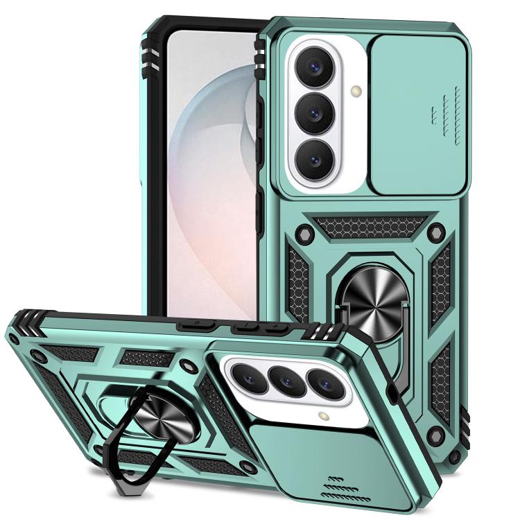 Sliding Camshield Ring Holder Magnetic Phone Case For Samsung Galaxy S26 5G, PC+TPU Military Grade Drop Protection Heat Dissipation Protective Cover