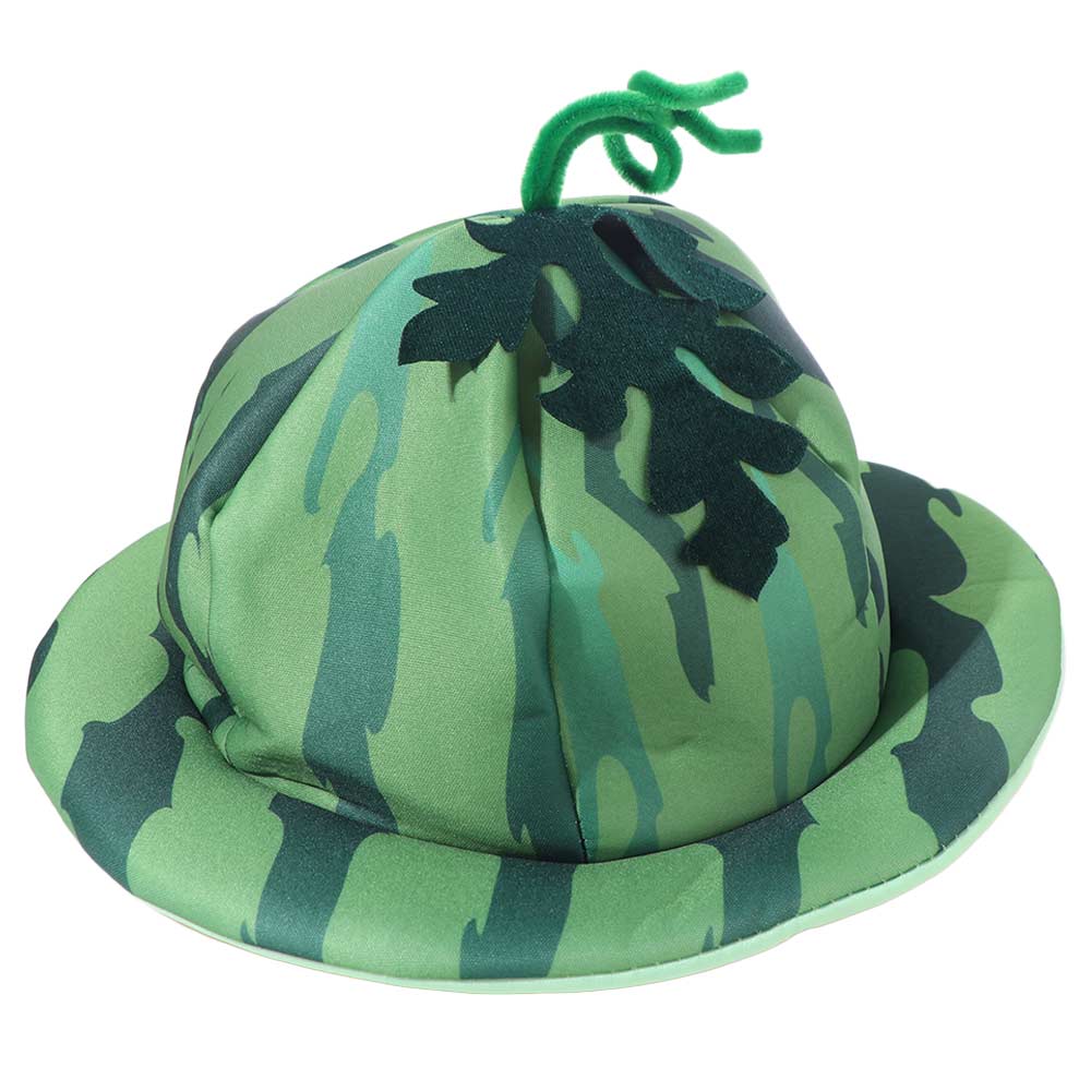 Comfortable Wide Brims Sun Hat Cute Halloween Cap Cartoon Watermelon Hat Halloween Party