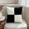 Наволочка для подушки с полосатым узором, контрастного цвета, с застежкой-молнией, 45*45 см, наволочка для подушки для спальни, гостиной, дивана, новогодней вечеринки