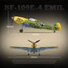 New Ww2 Military Weapons Aircraft Bf-109E-4Emil Fighter Building Blocks Model Army Bricks Soldier Toys For Kids Boy Gift 631Pcs