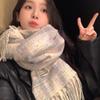 Scarf Winter New Collection Autumn/Winter Atmosphere Plaid Fringe For Couples, Warm And Student High-End Style Scarf