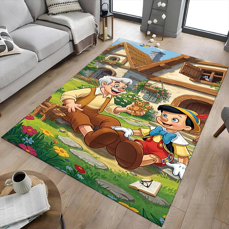 Joyful Grandfather'S Garden Carpet For Playroom Bedroom Living Room Sofa Home Decorkids Game Area Rug Nonslip Floor Mat