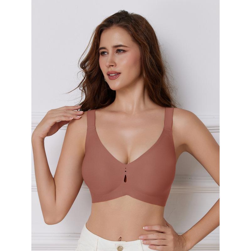 Бесшовный повседневный бюстгальтер без косточек с гелевыми чашками