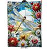 Dragonfly Throw Blanket Ultra Soft Cozy Lightweight Fuzzy Plush Flannel Fleece Blanket for Chair, Bed, Couch, Office & Travel