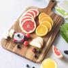 Деревянная доска для закусок Кухонная разделочная доска с ручками Прямоугольная Круглая сервировочная доска для нарезки фруктов, мяса, сыра, хлеба