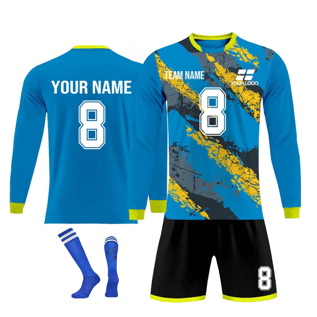 Personalised Shirts Kit Mens Girls With Name Number Custom Football Jerseys For Boys Training Suit