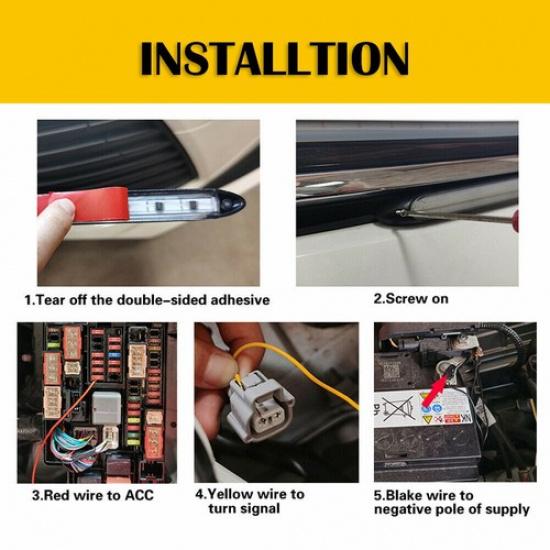 2X Светодиодная лента Фара ДХО Дневные ходовые огни Последовательные указатели поворота 23,5 см