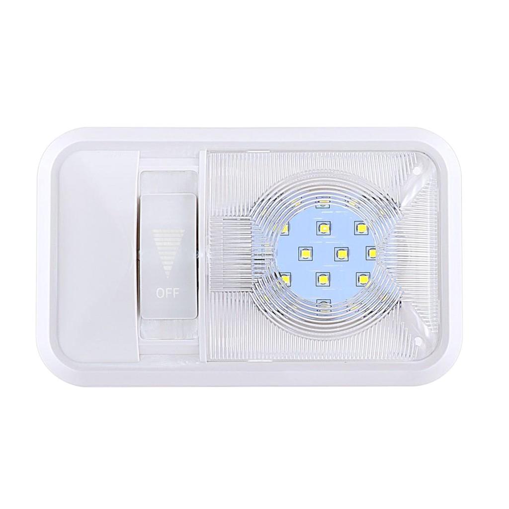 12 В светодиодный потолочный светильник для автофургона, внутреннее освещение для автофургона, прицепа, кемпера с выключателем, простая установка, используется для автомобиля/автодома/трейлера