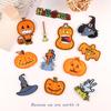 Embroidery Label Pumpkin Skull Halloween Element Patch Sticker Shoe Hat Bag Costume Accessories Embroidery Cloth Sticker
