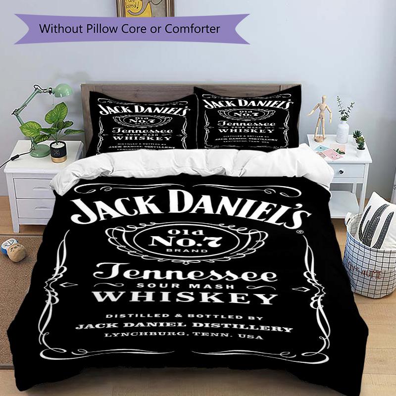 Jack Daniel'S Legacy Print 3Pcs Bedding Setduvet Cover With 2 Bedropillowcase Home Birthday Gift