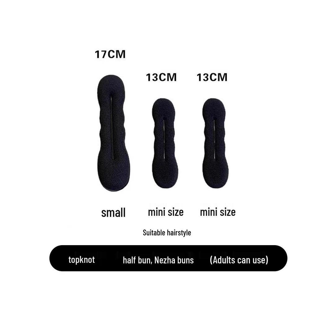 Детский пучок для волос - Пушистый цветок-бутон, клипса для легких причесок с двойным пучком