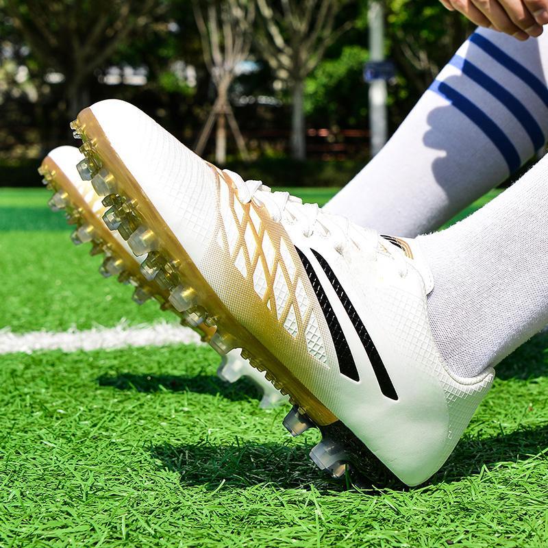 Мужские футбольные бутсы большого размера с длинным гвоздем, противоскользящие и износостойкие, из искусственного TPR, детские футбольные бутсы для улицы