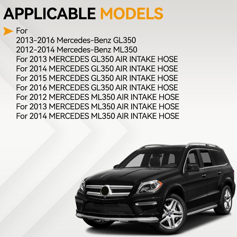 Pair Air Intake Hose High Performance Duct 6420948797 6420948897 For MercedesBenz GL350 ML350 X166 W166 Models From 2012 to 2016