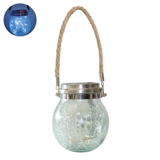Solar Crack Light with Lanyard Automatic On/Off Waterproof Easy Installation Decorative Lighting Outdoor Hanging Lamp