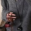 Pendant Headphone Bag Leather Long Sweater Chain New Hanging Neck Coin Purse Necklace  Women