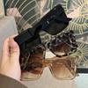 3 шт. Модные квадратные женские очки с большой оправой и поликарбонатными линзами для пляжной вечеринки, прогулок. Модный аксессуар.