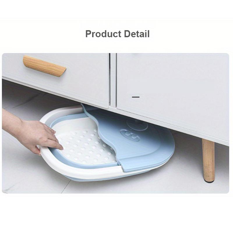 Foldable Footbath Bathroom Foot Soaking Bucket Plain Foaming Massage Bucket Folding Sauna Bathtub Pedicure Bath