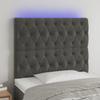 VidaXL LED Headboard Bedroom Furniture Single Bed Accessory Headboard Bed Frame Interior Dark Grey 3122797