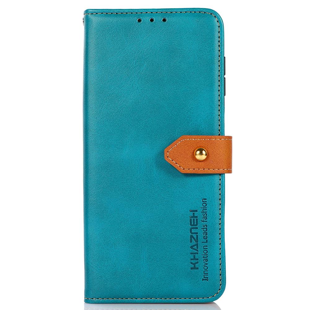 KHAZNEH For Oppo A78 4G Bump Proof Leather Wallet Phone Cover Stand Cowhide Texture Case