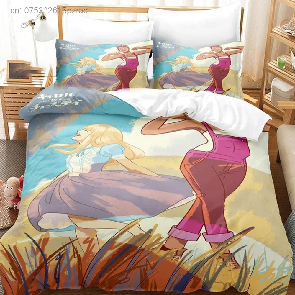 Постельное белье Carole & Tuesday 3D-печать Подходит для спальни Комплект с пододеяльником и наволочками Детский домашний текстиль