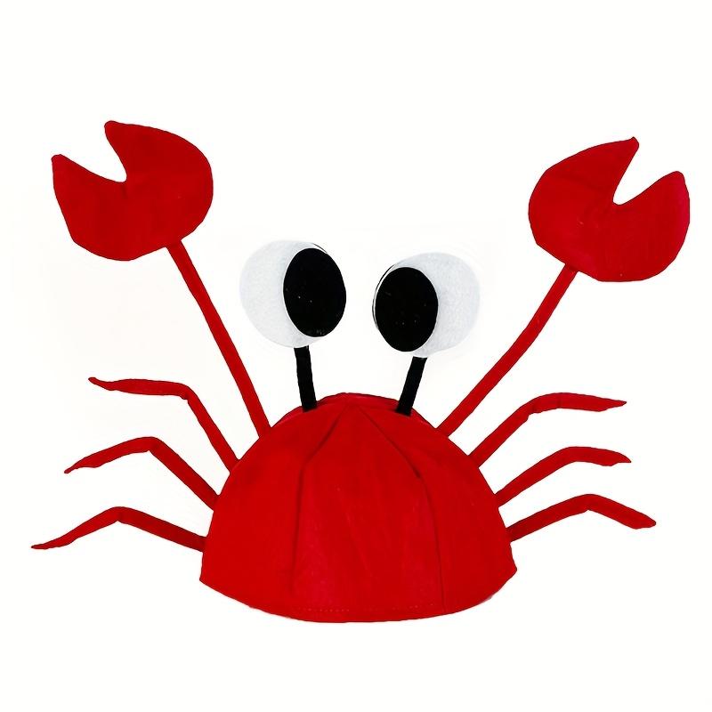 Cute and funny crab hats, holiday friends' parties,new and unique animal headwear, funny props, adjustable sizes,Christmas gifts