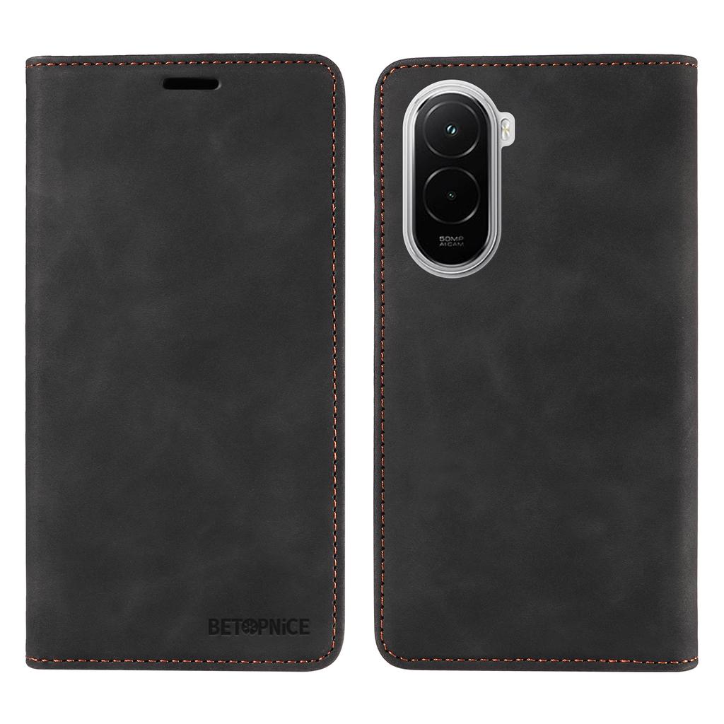 Для Xiaomi Poco M7 4G (169 мм) Чехол BETOPNICE Магнитная застежка RFID-блокировка Кошелек Подставка Кожаный чехол для телефона