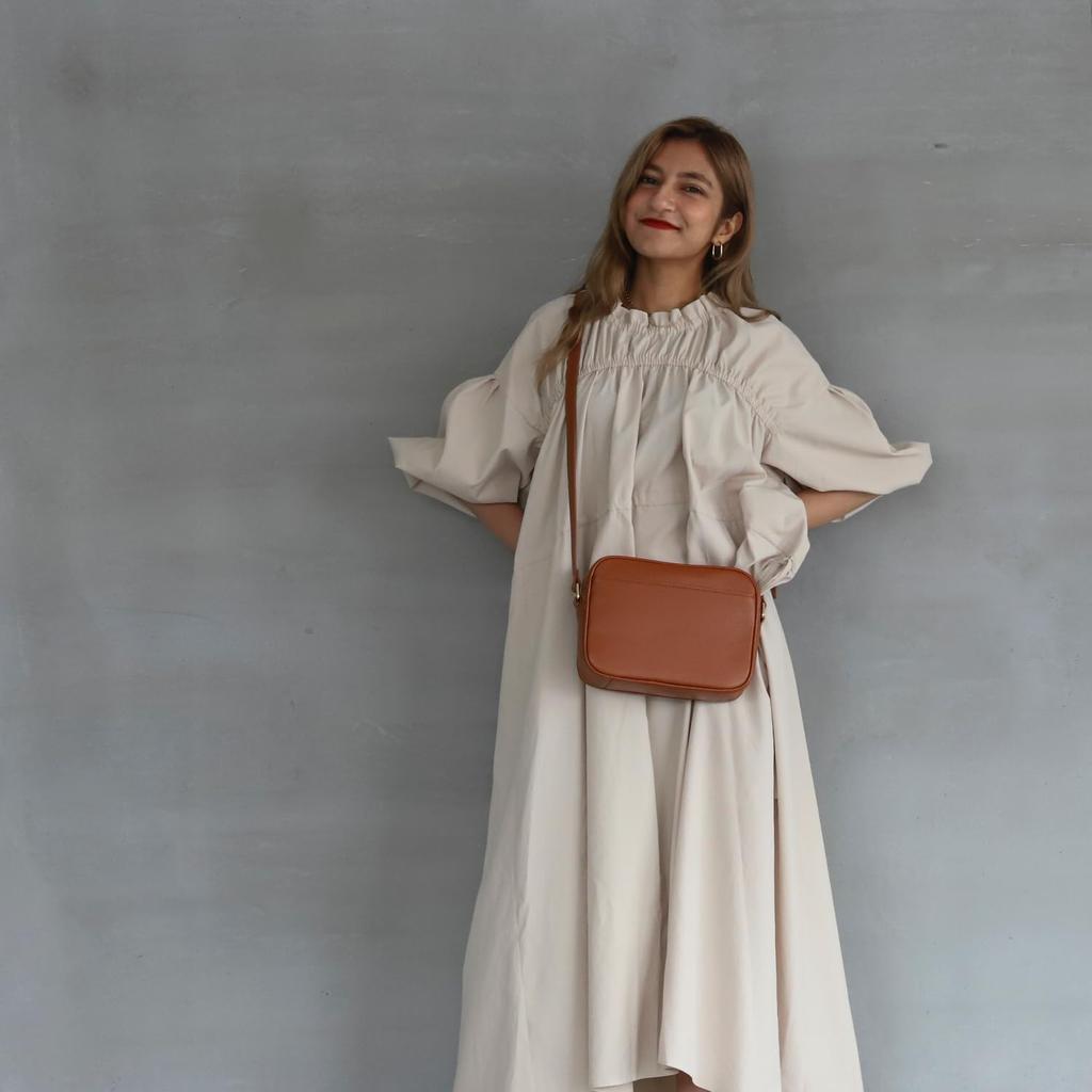 BLUE SINCERE Shoulder Genuine Cowhide Leather SHB10 Women's Bag, Leather, Compact, Lightweight, Mini, One-Shoulder Bag, Vegetable-Tanned / (Grey