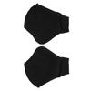 2Pcs Swimming Webbed Gloves Open Fingers Adjustable Swimming Training Gloves with Wrist Strap for Swimming Diving Black