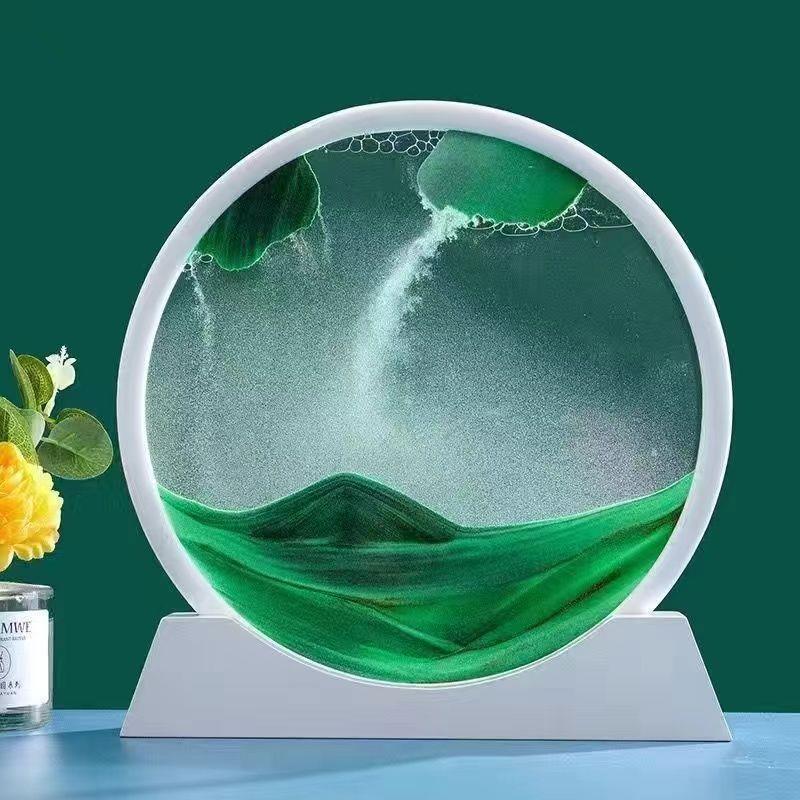 3D Песочные часы с зыбучим песком: Кинетический песок Живопись Орнамент для Креативного Домашнего Декора и Уникального Подарка