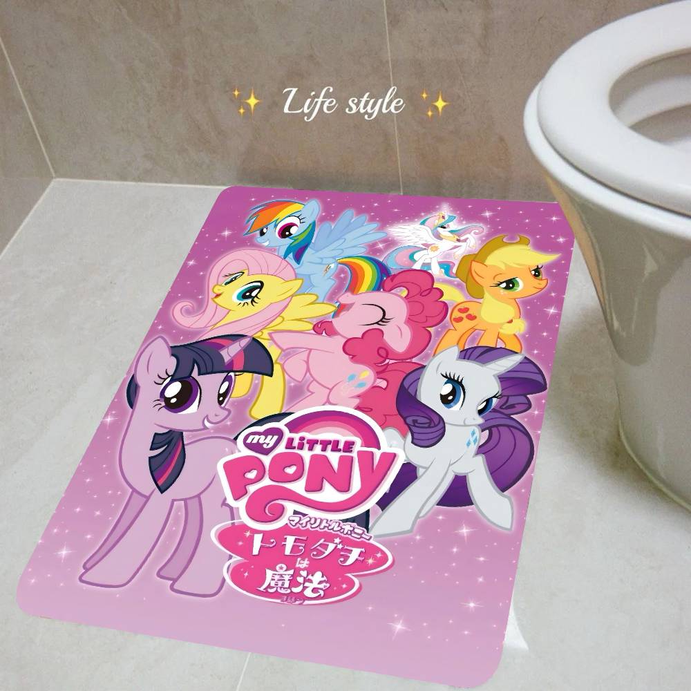 Cartoon My L-Little P-Pony Pink Entrance Door Mat Bedroom Living Room Doormat Home Balcony Anti-Slip Modern Home Decor