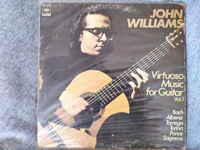 Виниловая пластинка JOHN WILLIAMS - Виртуозная музыка для гитары Том 1 25AC182 CBSSONY 1977 Япония Классика Б/у