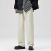 Men's Casual Wrinkle-Resistant Knit Pants: Autumn/Winter Loose Fit, Versatile and High-End