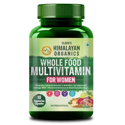 Vlado's Himalayan Organics Мультивитамины из цельных продуктов для женщин - 10 растительных капсул