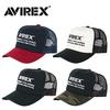 AVIREX Mesh Cap Hat LOGO AVIREX Large Size Big Size Cap Brand Xl Black Black Men's
