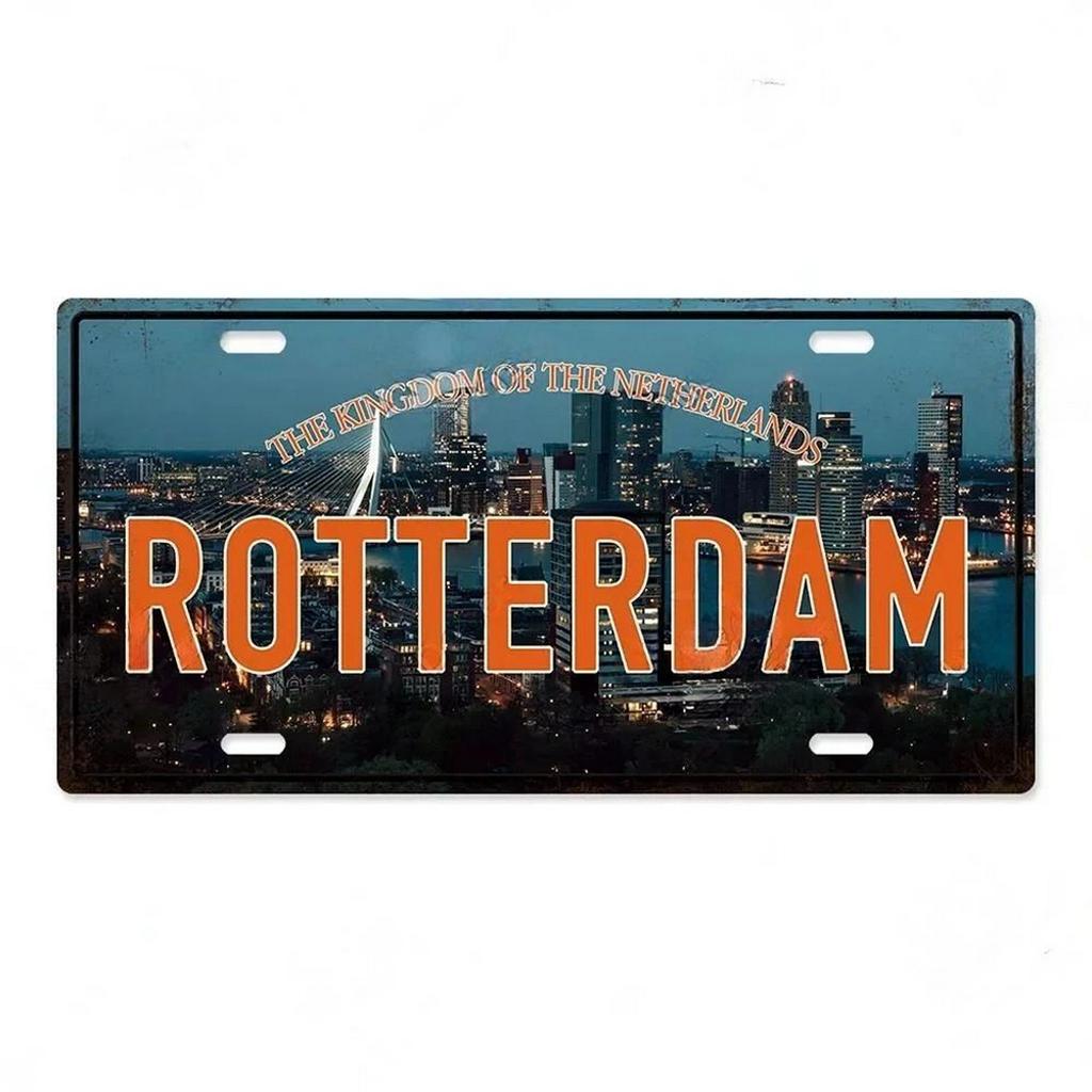 Барселона Астонри Милан Чикаго Металлические жестяные таблички Винтажная табличка Автомобильный номерной знак Рельефная бирка Гараж Бар Паб Клубы Домашний декор для стен