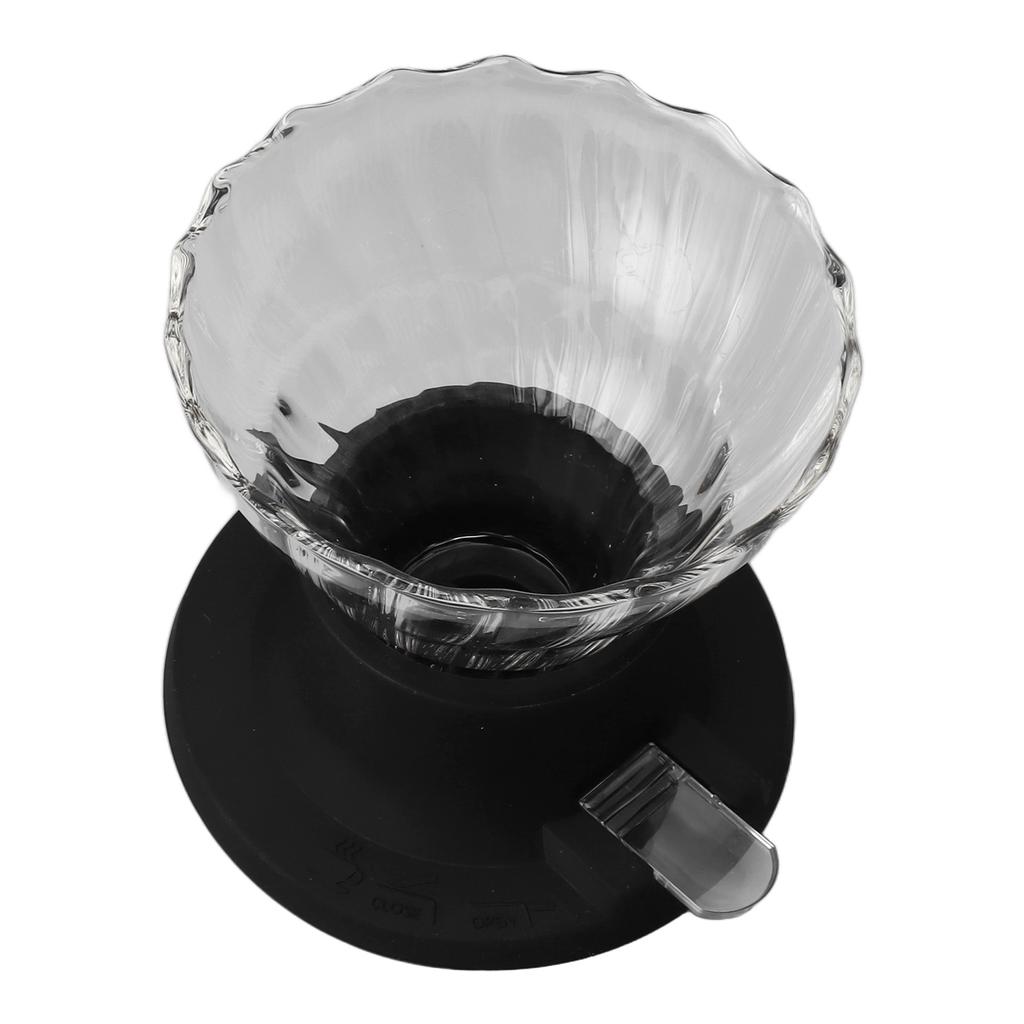 Фильтр для кофе Pour Over, многоразовый, съемный, из высокопрочного боросиликатного стекла, из стали