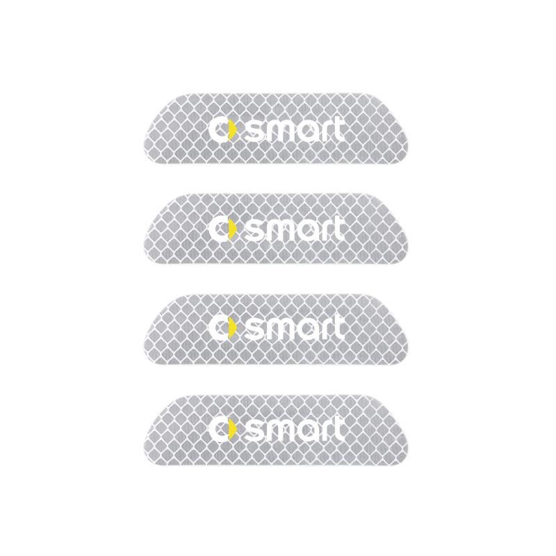 VFO1 4PCS Car Door Reflective Sticker Warning Reflector Sticker Decal Auto Styling For Mercedes benz AMG A B C E G CLA GLK CLASS W221