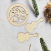 32 Pack Wood Music Note & Guitar Cutouts Music Themed Hanging Ornaments Unfinished Music Decoration Craft Gift Tags for Home Party Decoration Craft