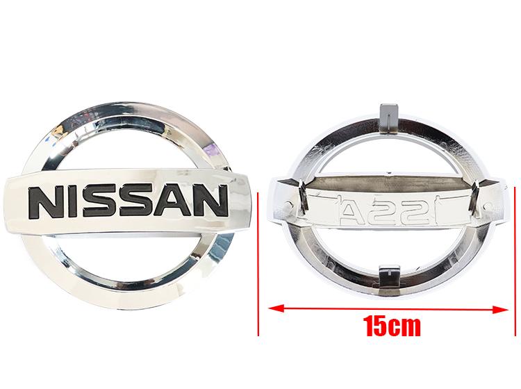 CGANEI1 1pcs 3D Nissan old ABS 13cm 14cm 15cm Car Front logo Front grill Car front hood Emblem sticker styling Accessories