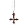 European and American popular jewelry, rhinestone-inlaid cross necklace, simple and fashionable, cross and versatile hanging
