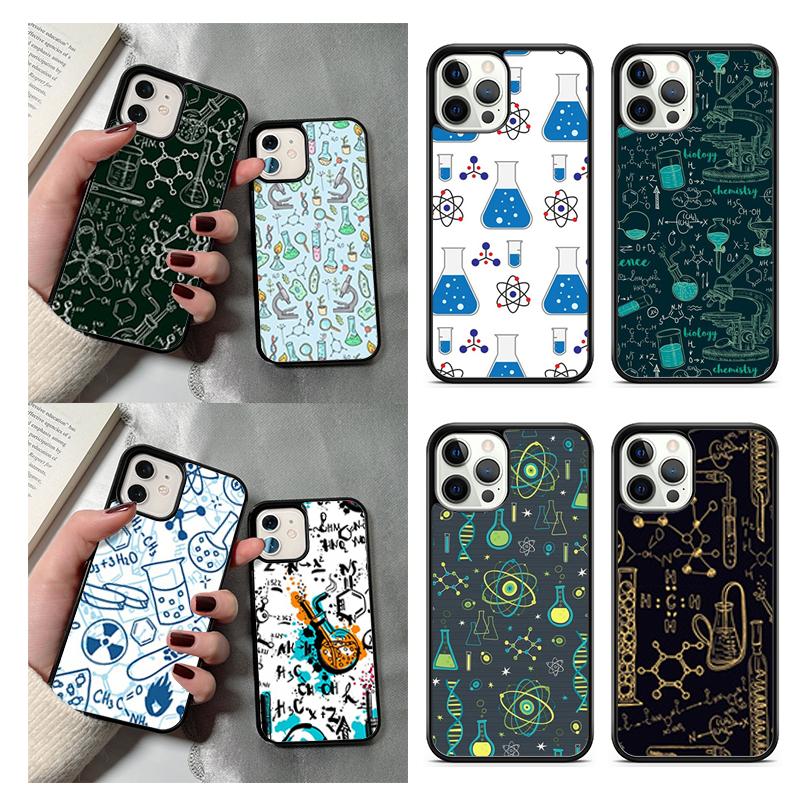 Винтажный Бесшовный Чехол для Телефона Химическая Лаборатория Для iPhone 17 Air 13 12 Чехол Для Apple 14 15 16 Pro Max Plus SE