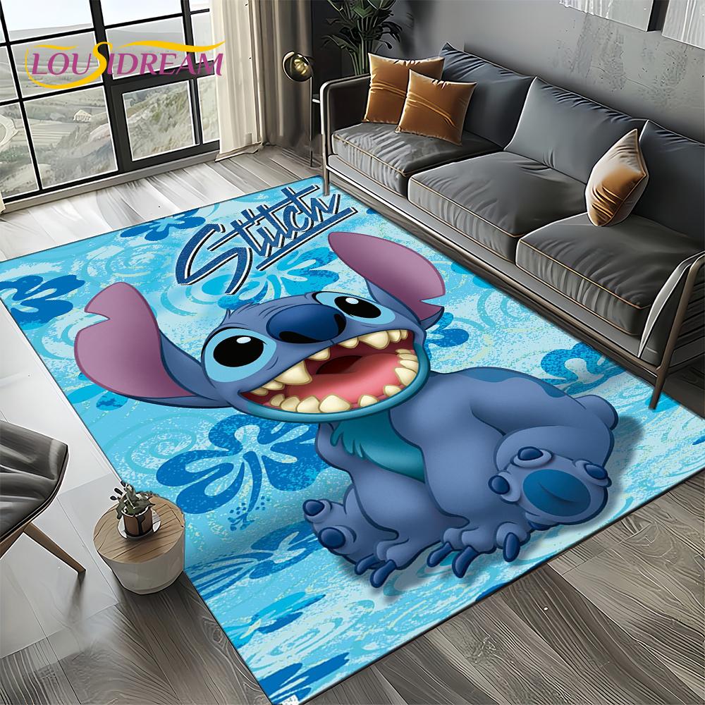 27 Style Cute Stitch  Cartoon 3D Carpet Rug for Home Living Room Bedroom Sofa Doormat Decor,Child Non-slip Floor Mat Gifts