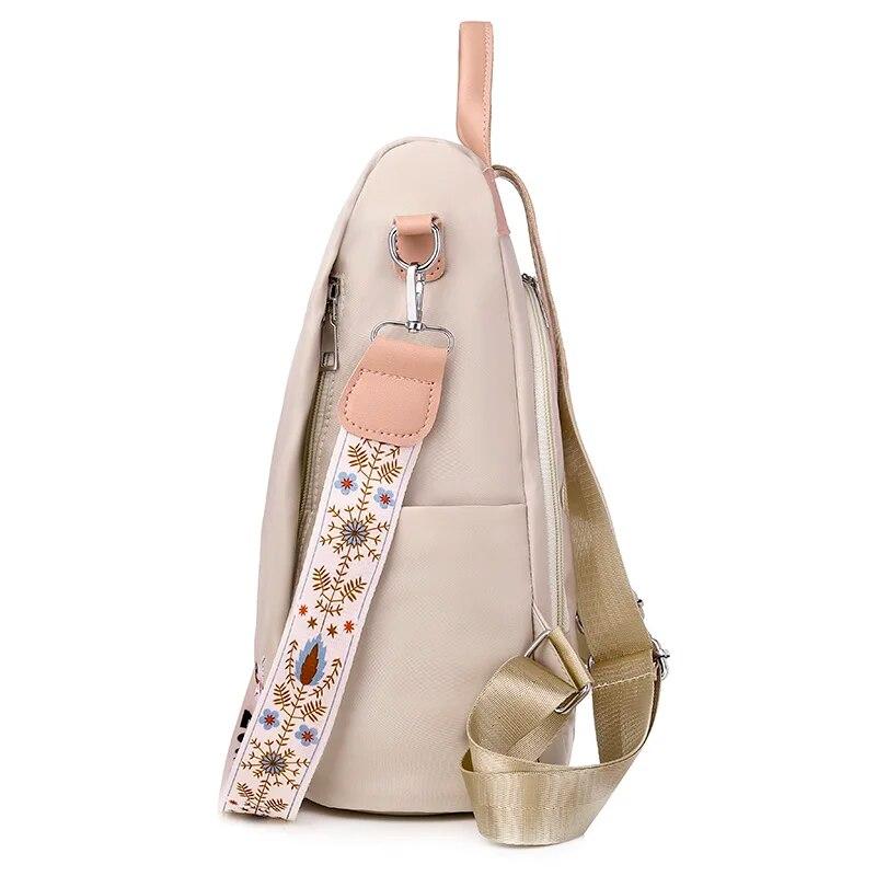 Водонепроницаемый оксфордский женский рюкзак, модные противоугонные женские рюкзаки, школьная сумка с вышивкой, высококачественный рюкзак большой вместимости