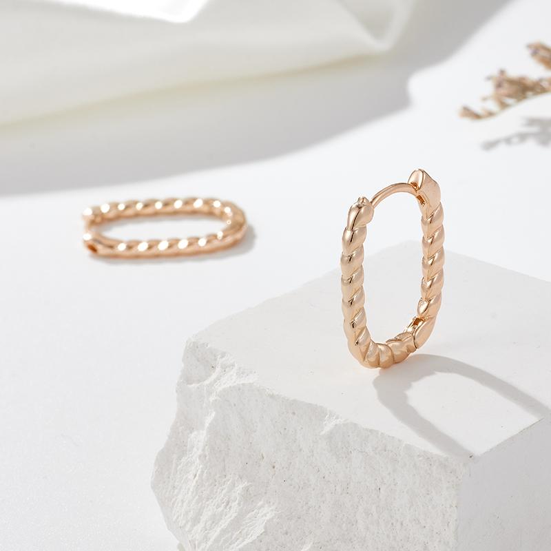 Глянцевые волнистые длинные серьги Kinel для женщин, легко подходящие изящные ювелирные изделия