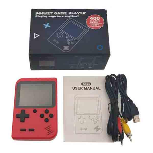 2020 Новая встроенная 400 игр, аккумулятор 1000 мАч, портативная игровая консоль в стиле ретро, ​​видео