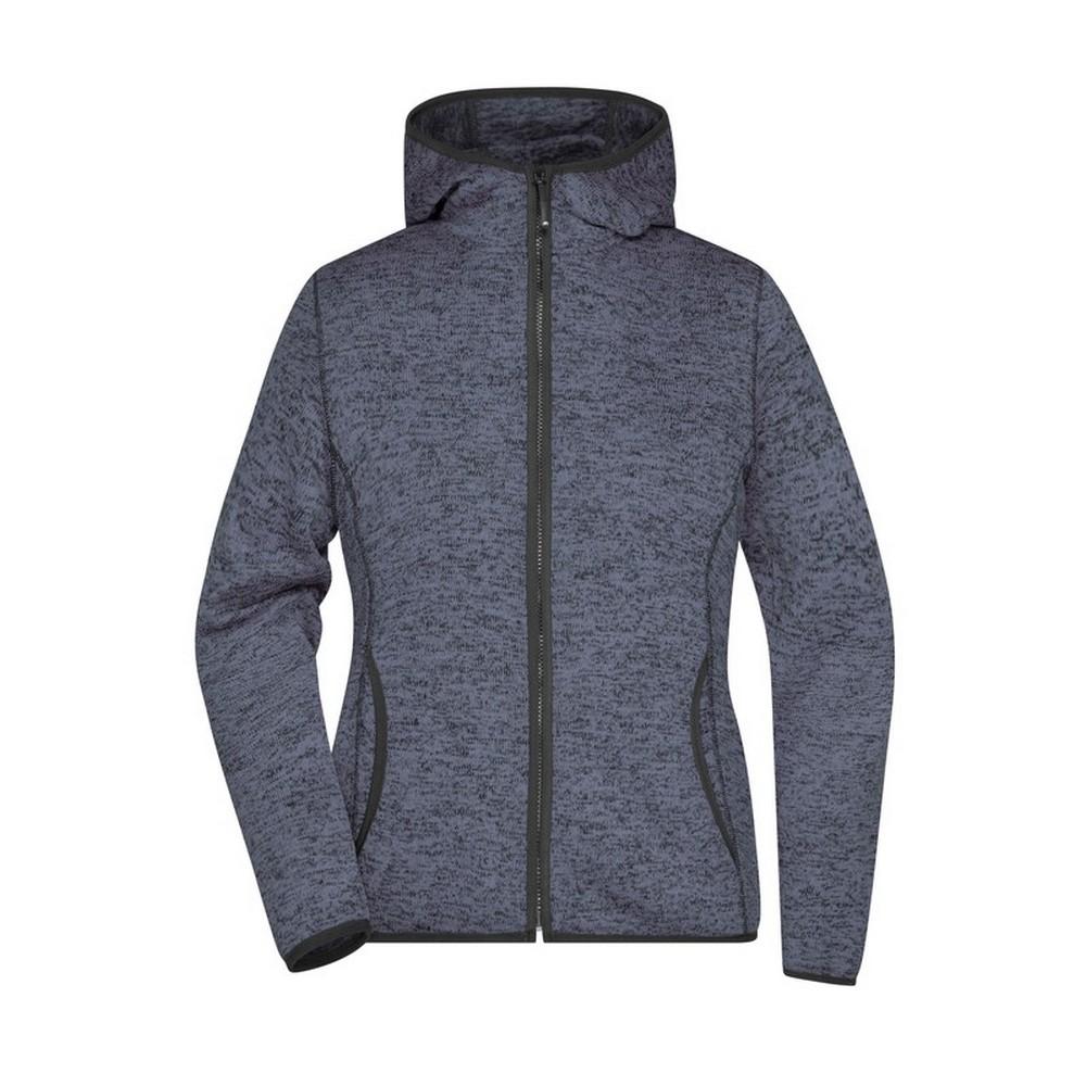 James and Nicholson Womens/Ladies Knitted Fleece Hoodie